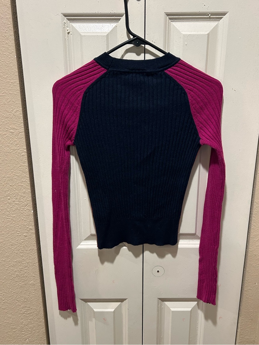 Rag & Bone Navaya Cotton Cashmere Blend Colorblock Sweater , XS - Picture 6 of 6